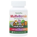 NaturesPlus Animal Parade Children's Chewable Multivitamin - 180 Djurformade tabletter - Naturliga sorterade smaker - Vegetarisk, glutenfri - 90 portioner