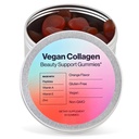 Vegan Beauty Support Gummies Collagen Booster med Biotin, vitamin C, A, E, Folsyra och mer - 60 Gummies - Plastfri Tin - Tillverkad med naturliga ingredienser