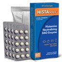 Medagel HISTAsolv Extra Strength DAO Enzyme Supplement för Histamine Food Intolerance - Lättar Digestive Discomfort - Patented Tech - Made in Austria - 60 Pack