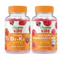 Livlig vitamin D3 + Vitamin K2 Kids + Calcium Magnesium & Zink Kids, Gummies Bundle - Great Tasting, Vitamin Supplement, Gluten Free, GMO Free, Chewable Gummy
