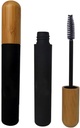 mollensiuer 2Pcs 6ml Refillable Empty Mascara Tube Bottles Vials Black Reusable Eyelash Cream Container Bottle med Eyelash Wand och Bamboo Cap för DIY Mascara, Travel