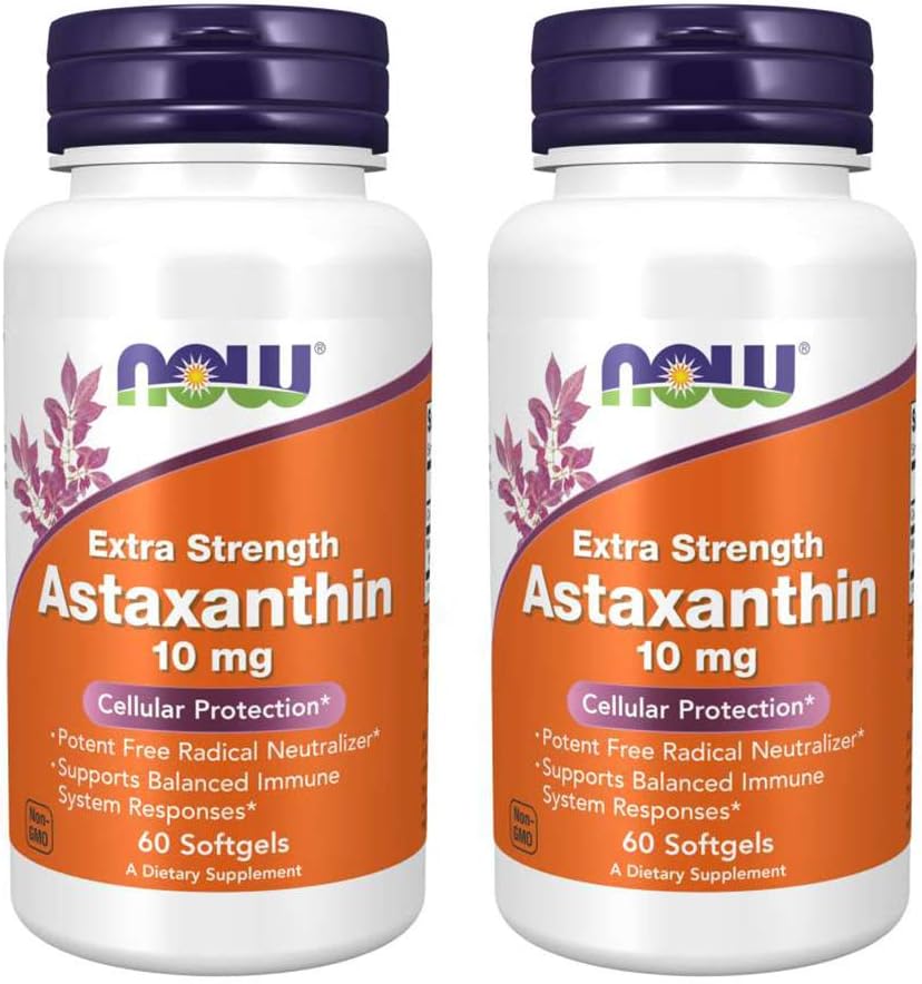 Nu livsmedel Astaxanthin 10mg 60 SoftGels (2 Pack)