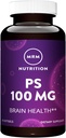 MRM Nutrition PS 100mg | Fosfatidylserin | Hjärnhälsa | Minne + lärande | Glutenfri | 60 portioner
