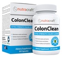 Nutracraft ColonClean # 1 Colon Detox och förstoppningshjälp | Senna, Cascara Sagrada, Psyllium, MCT, Aloe och Probiotics | 30 kapslar