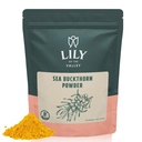 Lily of the Valley Sea Buckthorn Powder - Rhamnus Cathartica - No Added Sugar - Tart Berry Taste - Vegan & Gluten-Free - Packad i återförsäljningsbar påse (4oz, 113g)