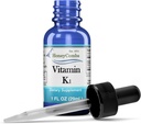 Vitamin K1 Liquid Drops - Tillverkad i USA - Natural High Potency Phylloquinone för män, kvinnor, barn och nyfödda Great for Dark Undereye Circles - Bulk Sizes Tillgängliga