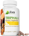 Jiva Botanicals Triphala Supplement - Triphala Capsules Made med Amalaki, Bibhitaki och Haritaki Powder för Normal Digestive Health & Normal Immune System - 60 kapslar