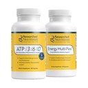 Forskade näringsämnen Mens & Womens Vitaminer för energistöd - Optimerad energiduo - Adrenal Support & Mitochondrial Supplements för att främja optimal cellulär energi - ATP 360 & Energy Multi-Plex