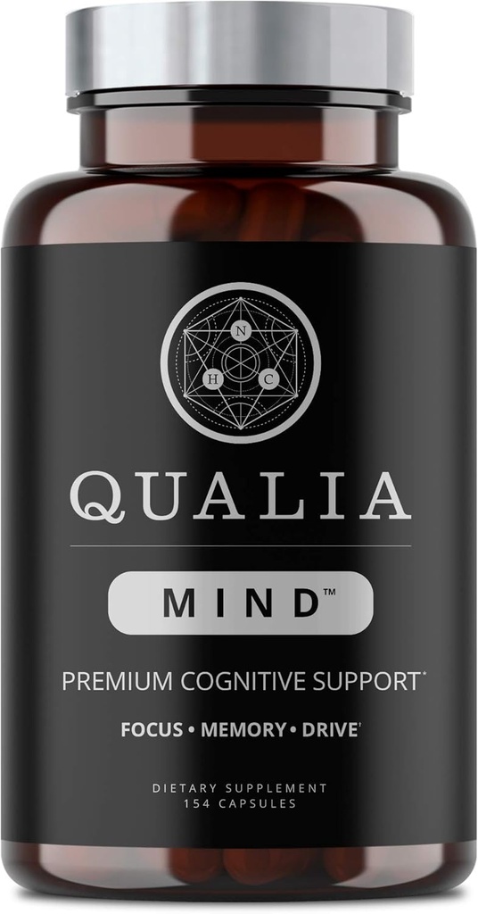 NEUROHACKER COLLECTIVE Qualia Mind Nootropics 154 ct | Top Brain Supplement för minne, fokus, mental energi