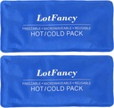 LotFancy Ice Pack för skador, paket av 2, FSA HSA Berättigade, återanvändbar varmt kallt paket för terapi, kylning eller uppvärmning Pad för första hjälpen, Back Shoulder Neck Head Feet Pain Relief, 11 x 5 Inches