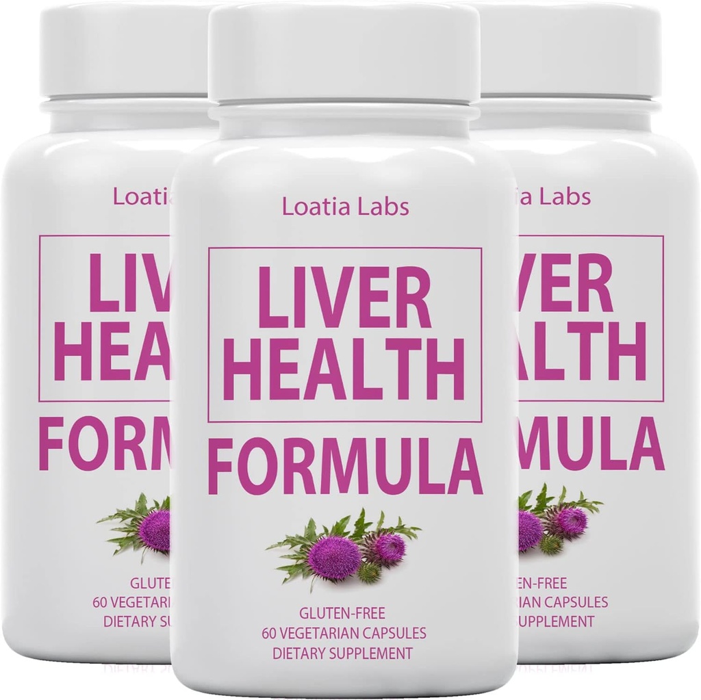 (3 Pack) Liver Health Formula, Cleanse, Detox, Flush, Repair Fatty Liver Support, med Artichoke, Milk Thistle, Dandelion, Beet, Berberine, Pure Natural Superstar Research, Vegan Capsules Supplement