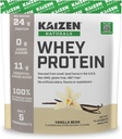 Whey Protein | Vanilla | 24g Protein | Grass fed | Inga artificiella ingredienser | 5 Ingredienser | Tillfredsställ Hunger | Se testresultat | No Added Sugar | Gluten Free | Non GMO | 1.5lb | 21 portioner