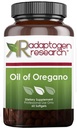 Olja av Oregano Softgels - Oregano Oil Supplement med högt koncentrerad Carvacrol - Stöder Intestinal rensning - Små piller (60 Softgels) Guld