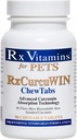 Rx Vitamins CurcuWIN Curcumin för husdjur - Cat Immune Support - Dog Digestive Support - 90 ct
