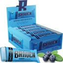 Braven Bar Blueberry Energy Bars (1,59 oz, Pack of 20) - Energy Chews med 5g Protein - On-the-Go Energy Snacks för körning, vandring och sport - Gluten Free Snacks för hållbar energiökning