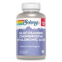 SOLARAY Glucosamine Chondroitin Hyaluronic Acid, Healthy Bone och Joint Support Supplement Plus Vitamin C för förbättrad absorption, Lab Verified, 60-dagars garanti, 60 portioner, 180 VegCaps