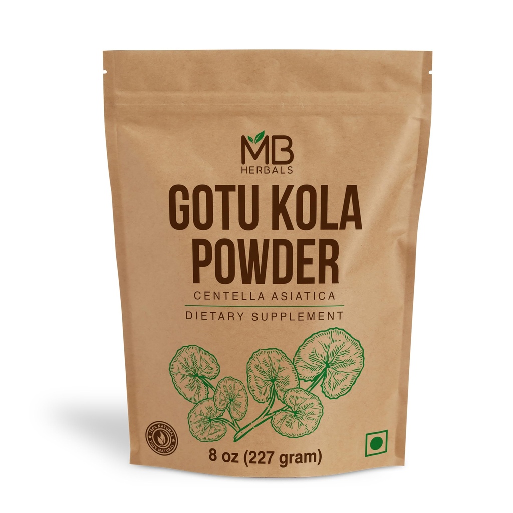 MB Herbals Gotu Kola Powder 8 oz (0,5 lb / 227 Gram) | Centella asiatica
