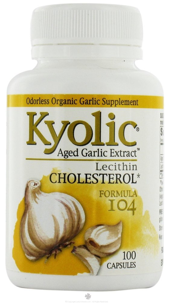 Kyolisk formel 104 Ålders vitlök extrakt med Lecithin kapsel - 100 per förpackning - 3