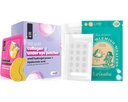 LE GUSHE Pimple Patches for Face (132 prickar) & Under Eye Patches (30 par). Gold Eye Mask med Collagen & Amino Acid, Cooling Eye Care för rynkor, Puffy Eyes & Dark Circles