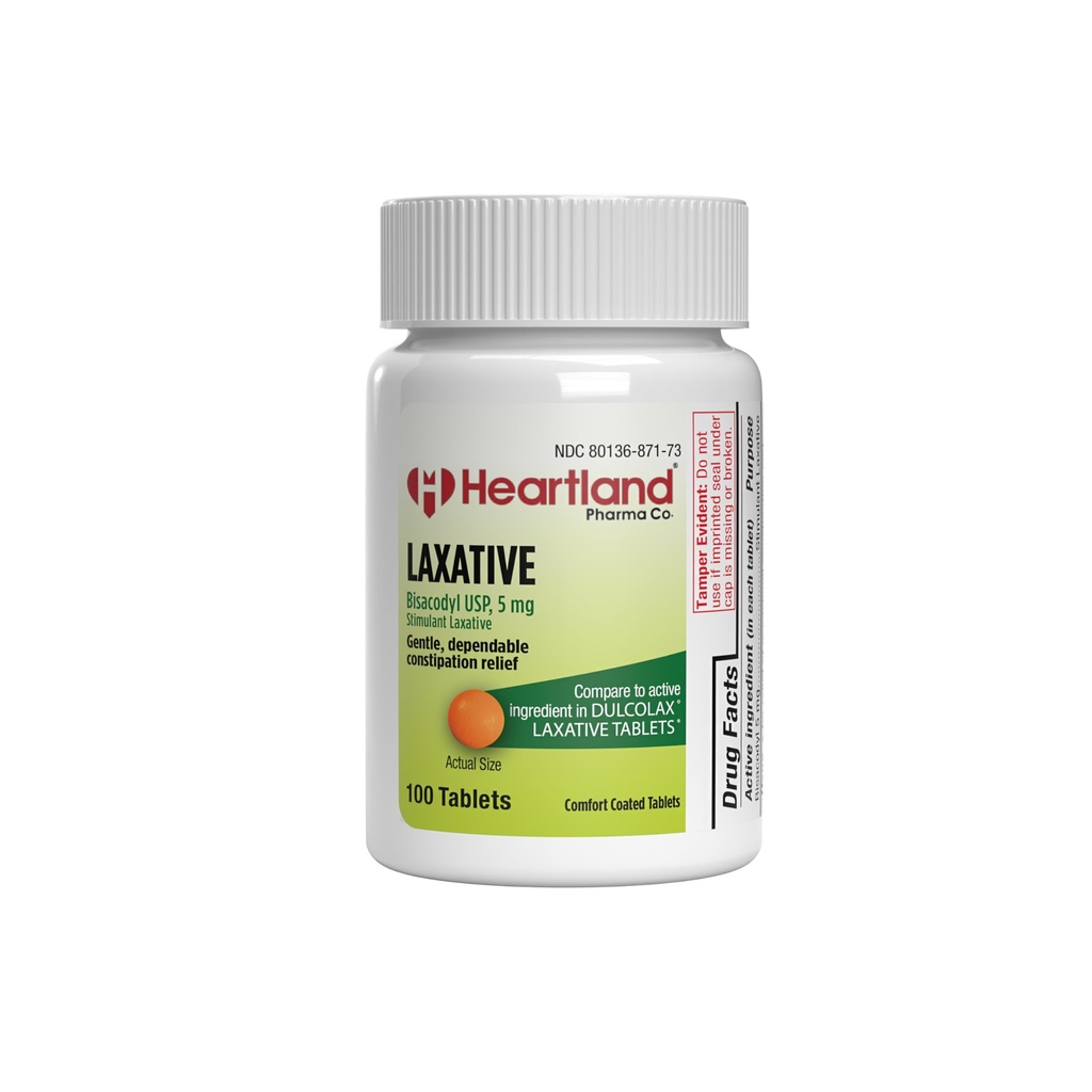 Bisacodyl 5mg | EC Overnight Relief Laxative Tablet | Constipation Relief Tablets |Digestive Relief Tablets | USA Tillverkad | 100 Count