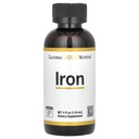 Kalifornien Gold Nutrition Iron, som Ferrous Bisglycinate Chelate och Yellow Dock Root, 4 fl oz (118 ml)