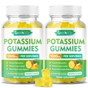 Kaliumcitrat Gummies 1000mg, High Potency Potassium Supplement Gummies för vuxna kvinnor och män, Support Leg Cramps & Muscle Health, Sugar-Free, Pineapple Flavor, 120 greve