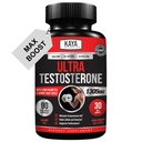 Kaya Naturals Ultra Testosteron - Mäns testosteron Booster med Tongkat Ali, Horny Goat Weed, Tribulus - Naturlig träningstillägg för energi, uthållighet och styrka Booster - 90 Count