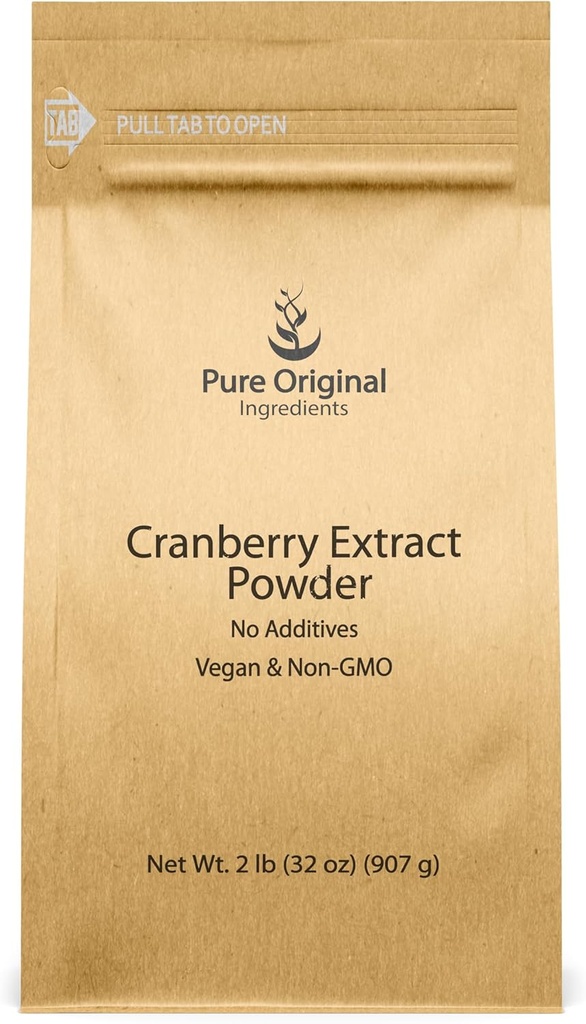 PURE ORIGINAL INGREDIENTS Cranberry Extract, Gluten-Free, Herbal Supplement (2 pund)
