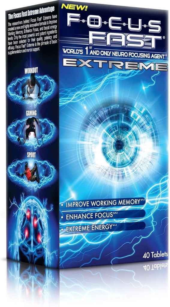 Fokusera Snabb Extreme Nootropic Supplement. Förbättra arbetsminne, öka fokus och öka energi på så lite som 1 timme! En hjärnpiller för att främja varning och kognition