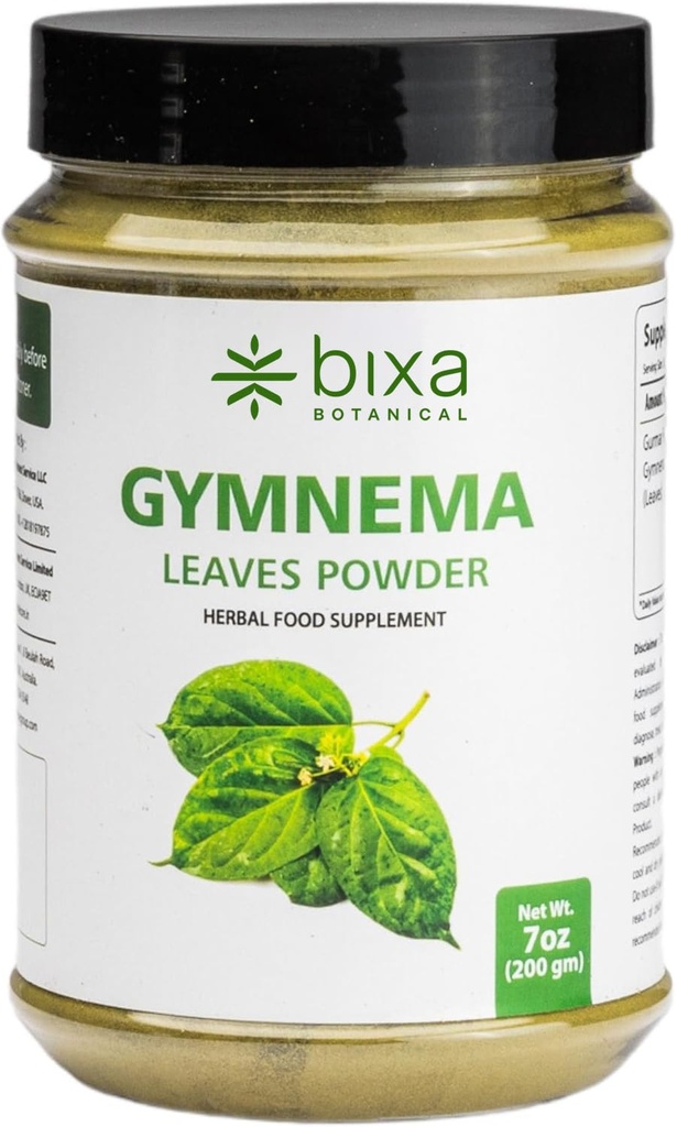Bixa BOTANICAL Gymnema Leaf Powder (Gudmar, Shardunika) 7 Oz / 200 GRM | Digestive Stimulant | Natural Herbal Supplement