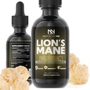 Lions Mane Mushroom Supplement - Organic Lions Mane Extract for Brain Health, Memory, Focus & Immune Support - Nootropic Vegan Liquid Tincture - Tillverkad i USA - 4 Fl Oz