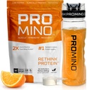 Rethink Protein, 2X bättre än Whey Protein, Mega-Dose Leucine (EAA + BCAA), Ultra-Fast-Acting Muscle Recovery, NSF Certified, Build Muscle Även när du sover * - Orange, 30 portioner