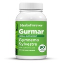 Herbsforever Gurmar Capsules | Gymnema Sylvestre Extract 7:1 | 90 Vegan Capsules | Ayurvedic Herbal Supplement | Stöder Hälsosam Sugar Metabolism & Wellness