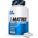 EVL Post Workout Recovery Supplement - Magnesium och Zink - ZMatrix Zinc Magnesium Aspartate Muscle Recovery Supplement för Sleep Support och Muscle Health