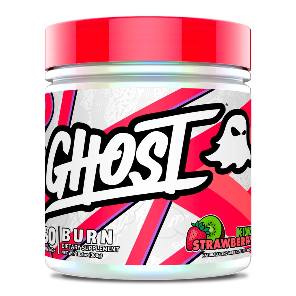 GHOST Burn Weight Management Powder, Kiwi Strawberry (60 portioner) - Metabolism & Energy Support Supplement för Män & Kvinnor - Naturkoffein, L-Carnitine & L-Tyrosin - Soja & Sugar-Free, Vegan