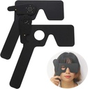 2 Pack Ophthalmic Eye Occluder för ophthalmologists, Optometrists och ortoptists Eye Exam Tool (Black)