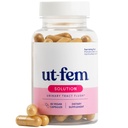 UT-Fem Lösning - Fast-Acting Urinary Tract Flush för kvinnor, Proactive UTI Support, främjar rengöring och komfort, klinisk-styrka D-Mannose, tranbär och naturliga ingredienser - 60 Vegan kapslar