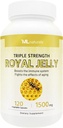 ML Naturals Royal Jelly 1500mg 120 Vegetabiliska kapslar, lika med 6% (27mg) 10-HDA. Freeze-Dried, Gluten Free, NSF-Certified & CGMP-Compliant