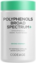 Codeage Polyfenols Bred Spektrum Supplement - Blandning av 15 Bär, Frukt och Botaniska Extrakt, Decaf Green Tea Leaf, Quercetin, Resveratrol, Pomegranat, Turmeric - Non-GMO - 120 kapslar