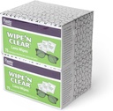 Flents Lens Wipes, Wipe 'N Clear, 150 Count, Pre-Moistened, Streak-Free, Säker för glasögon, solglasögon, Gentle Cleaning, Clear Vision, Individually Wrapped för Travel & Convenience, Gjord i USA