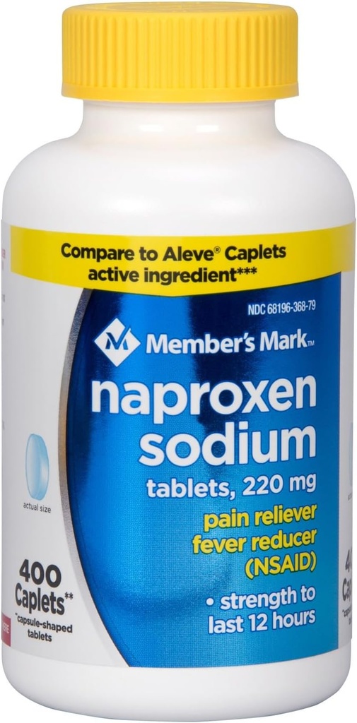 Medlems Mark 220 mg Naproxen Sodium (400 ct) av medlemmar Mark