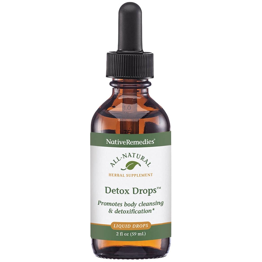 NativeRemedies Detox Drops - All Natural Herbal Supplement främjar systemisk kroppsrengöring, giftfrisättning och leverfunktion och avgiftning - 59 ml