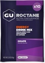 GU Energy Roctane Ultra Endurance Energy Drink Mix, Vegan, Gluten-Free, Kosher, Koffeinfri och Dairy-Free n-the-Go Energy för alla träningspass, 10 Single-Serving Packets, Grape