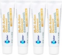 Globe (4 Pack) Första hjälpen Antibiotisk Scar Minimizing Pain-Relief, Anti-Itch Ointment med Neomycin, Bacitracin Zinc, Pramoxine HCl & Polymyxin B, för Minor Cuts, Scrapes & Burns