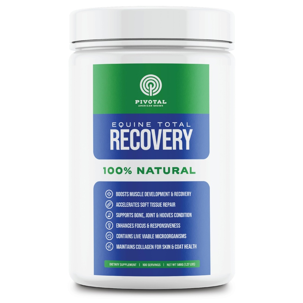 Equine Total Recovery Horse Supplement - 9 Equine Amino Acids Plus Probiotics for Horses -100% Natural-No Added Sugar, No Soy, No Fillers - Horse Joint Support Supplement (100 portioner)