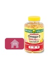 Spring Valley Omega-3 från fiskolja, 1000 mg, 120 greve + STS Sticker.