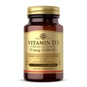 Solgar Vitamin D3 (Cholecalciferol) 55 mcg (2200 IE), 50 vegetabiliska kapslar - Hjälper till att upprätthålla hälsosamma ben och tänder - Immunsystemsupport - icke-GMO, Gluten Free, Dairy Free, Kosher - 50 portioner