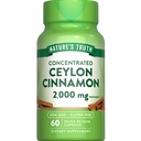 Naturens Sanning Ceylon Cinnamon Pill Capsules | 2000mg | Non-GMO & Gluten Fri Supplement