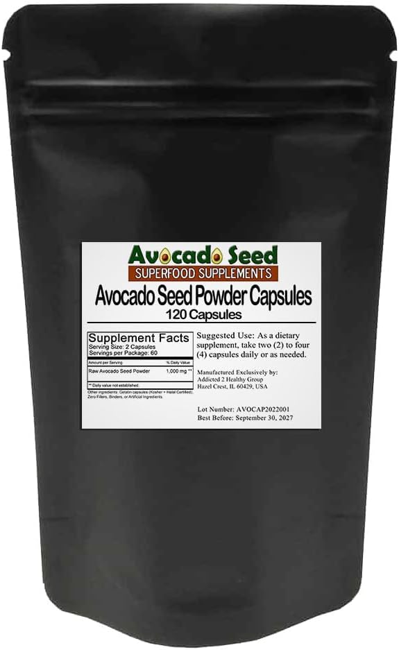 Avokado Seed Capsules - 120 räkna