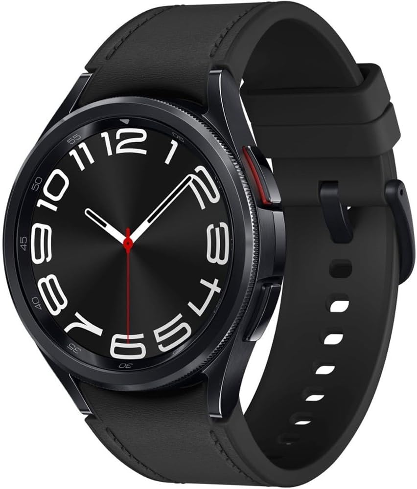 Samsung Galaxy Watch 6 Classic 43mm Smartwatch med Rotating Bezel, Fitness Tracker, Advanced Sleep Coaching, Heart Monitor - Black (förnyad)